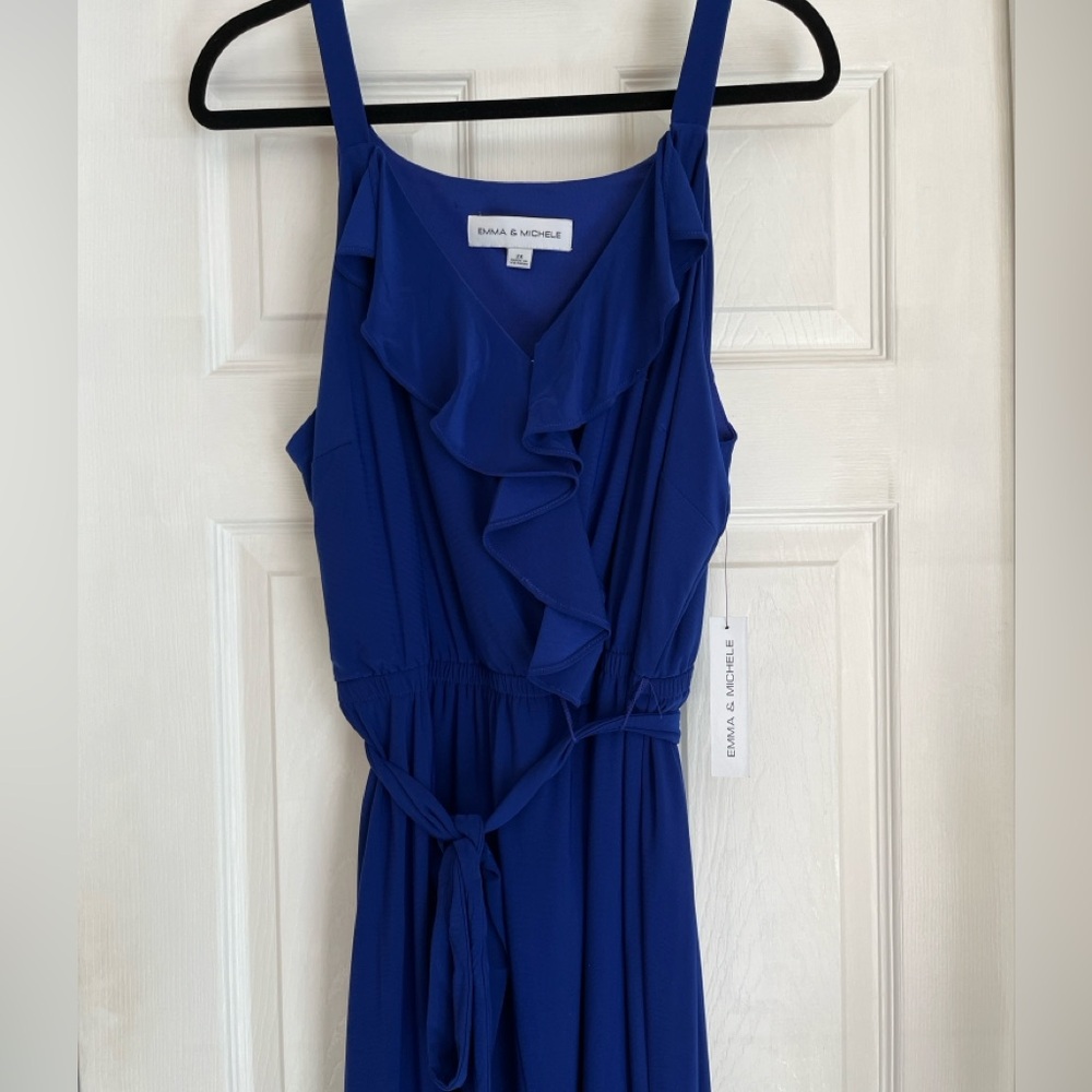 Emma & Michele Blue Midi Dress
